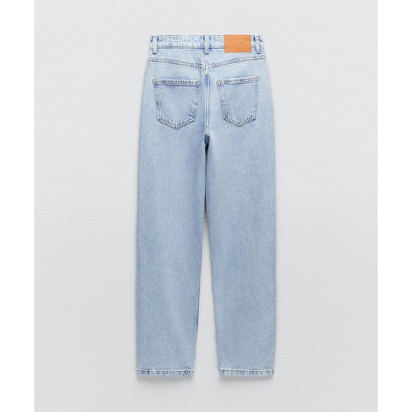 NWT Zara Classic Mom Fit Jeans Ankle Length - Picture 10 of 11